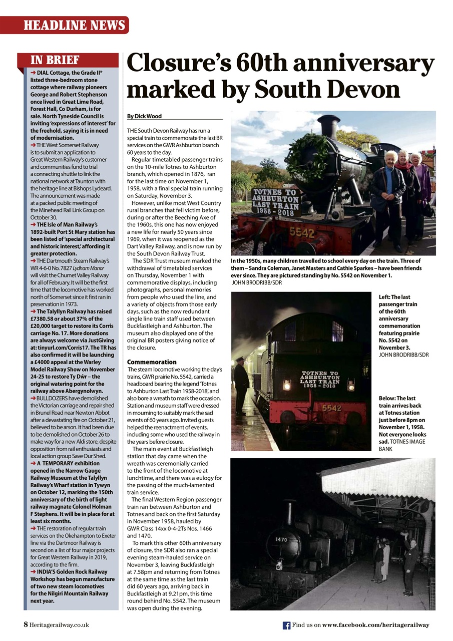 Heritage Railway Preview Pages