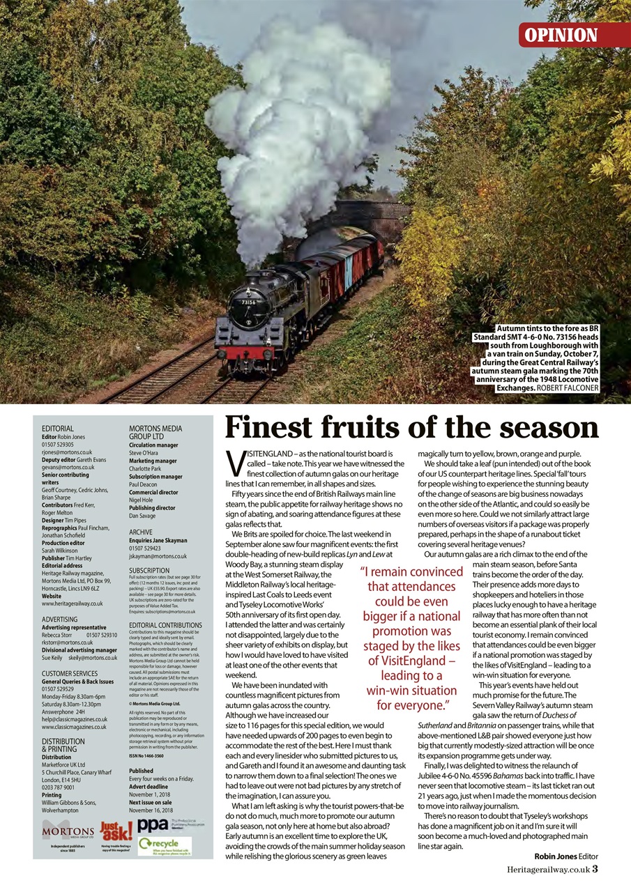 Heritage Railway Preview Pages