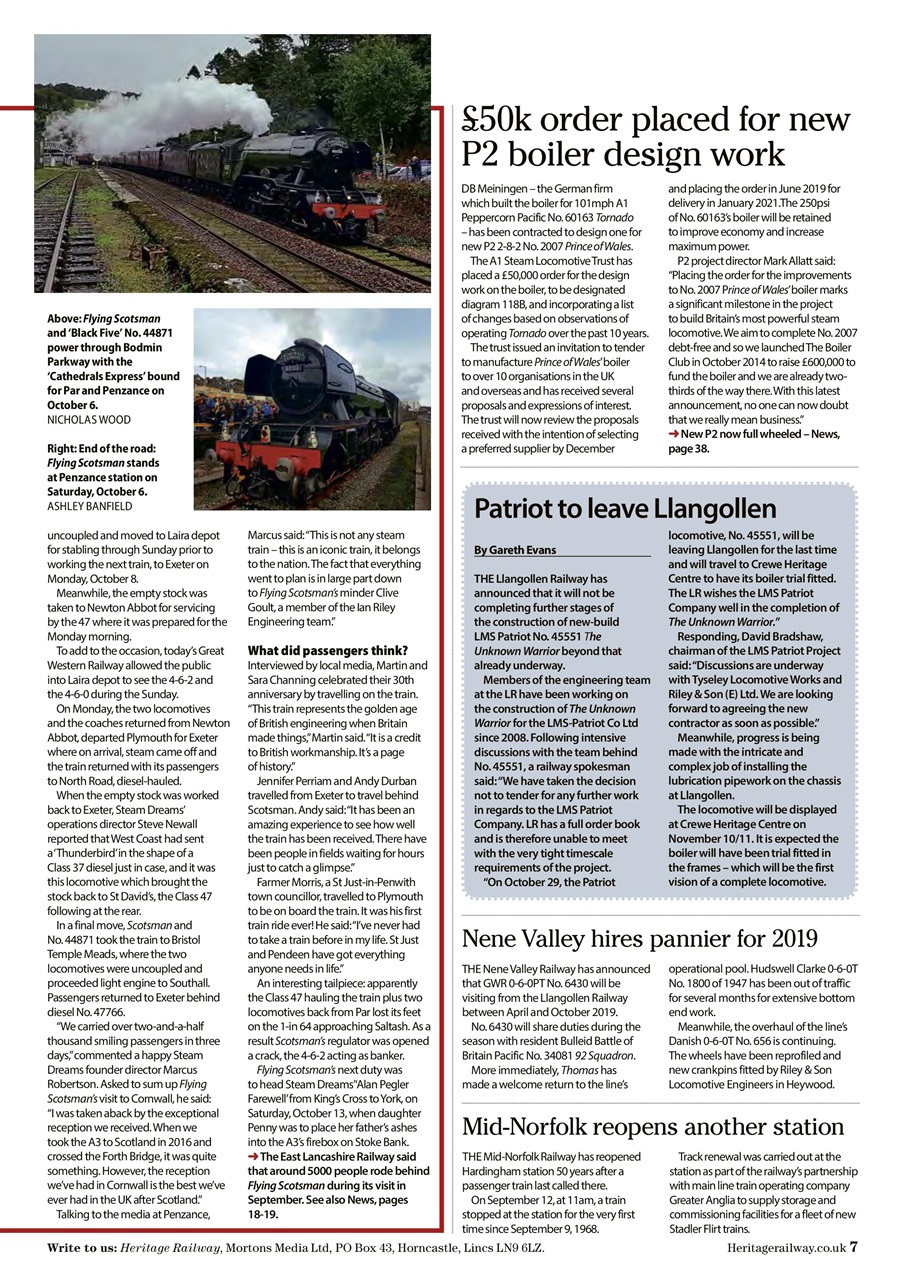 Heritage Railway Preview Pages