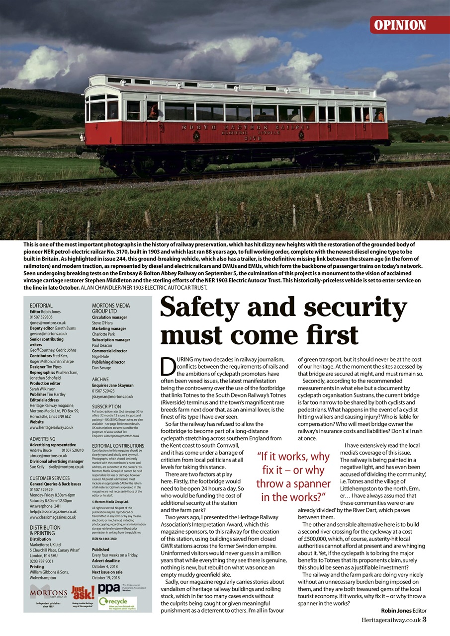 Heritage Railway Preview Pages