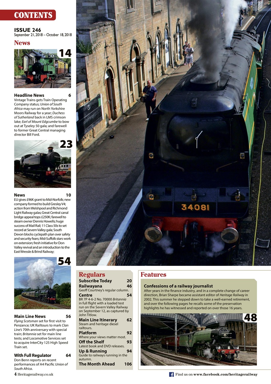 Heritage Railway Preview Pages
