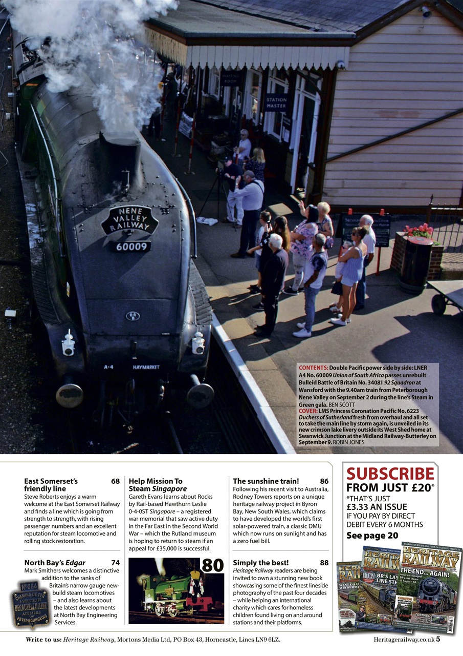 Heritage Railway Preview Pages
