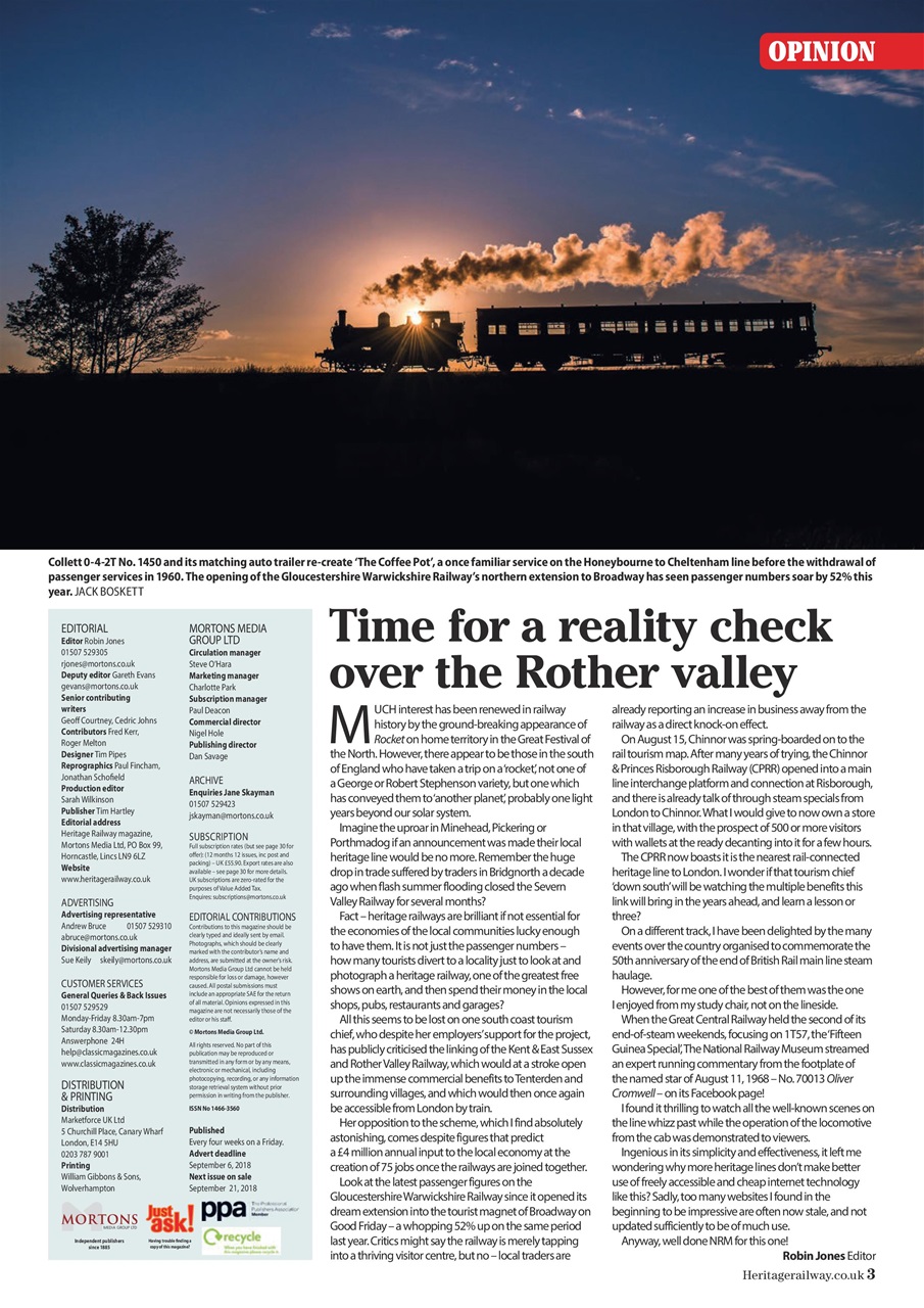 Heritage Railway Preview Pages