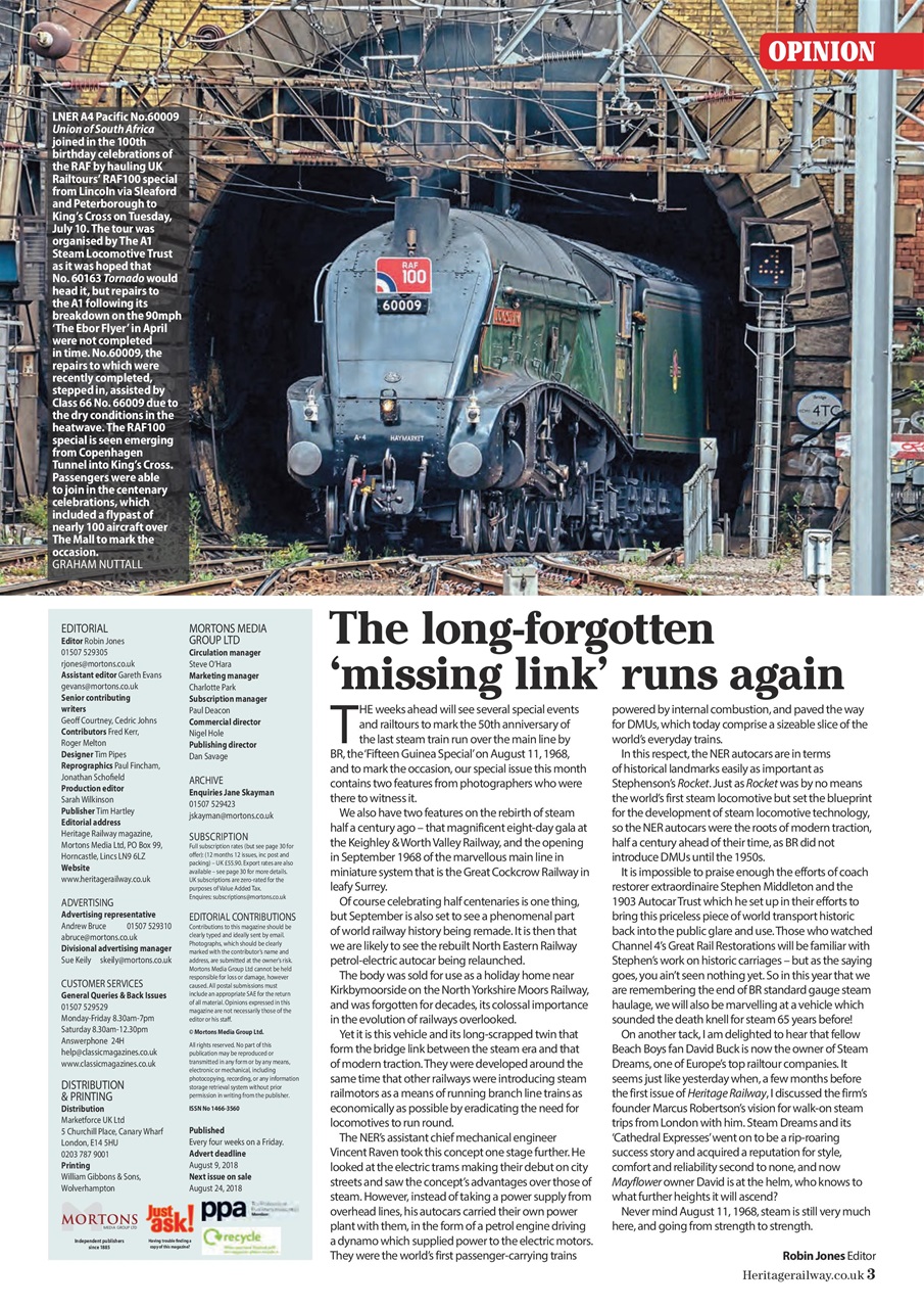 Heritage Railway Preview Pages