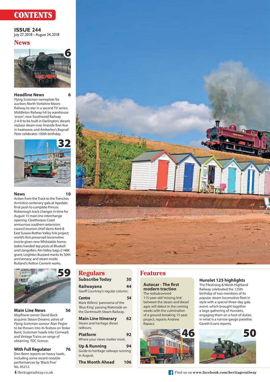 Heritage Railway Preview Pages