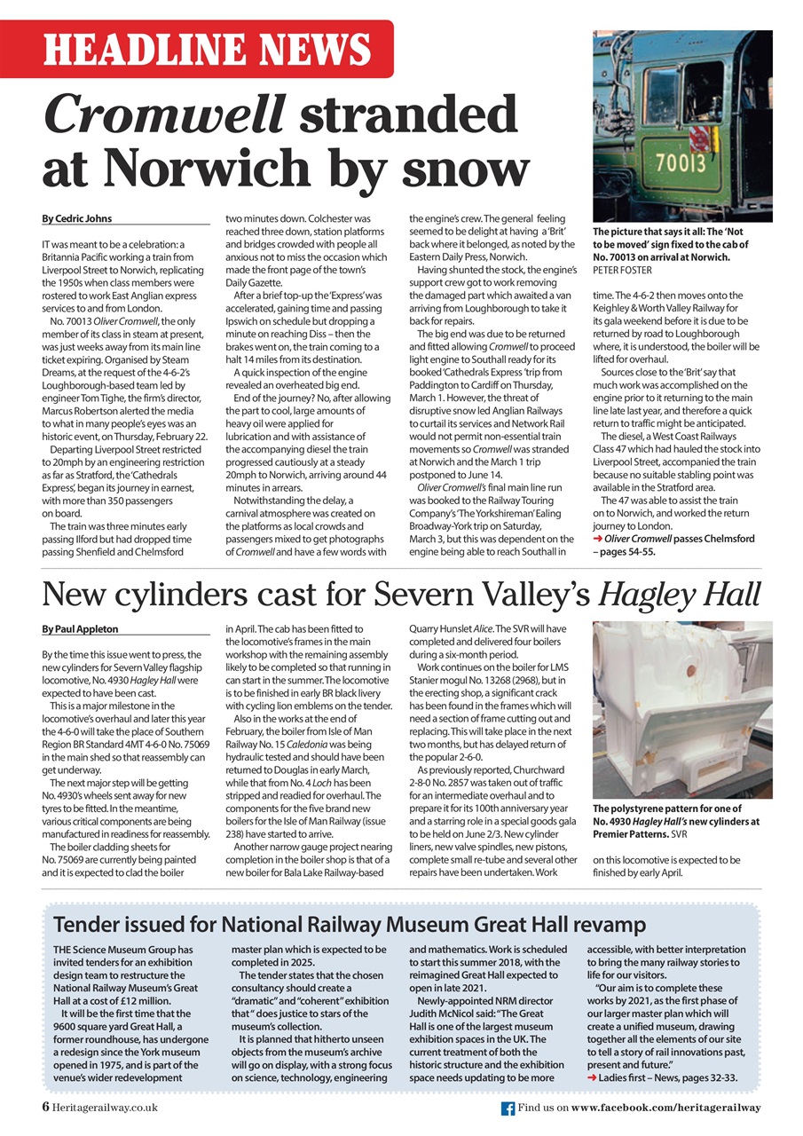 Heritage Railway Preview Pages