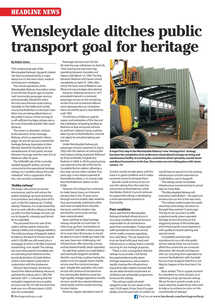 Heritage Railway Preview Pages
