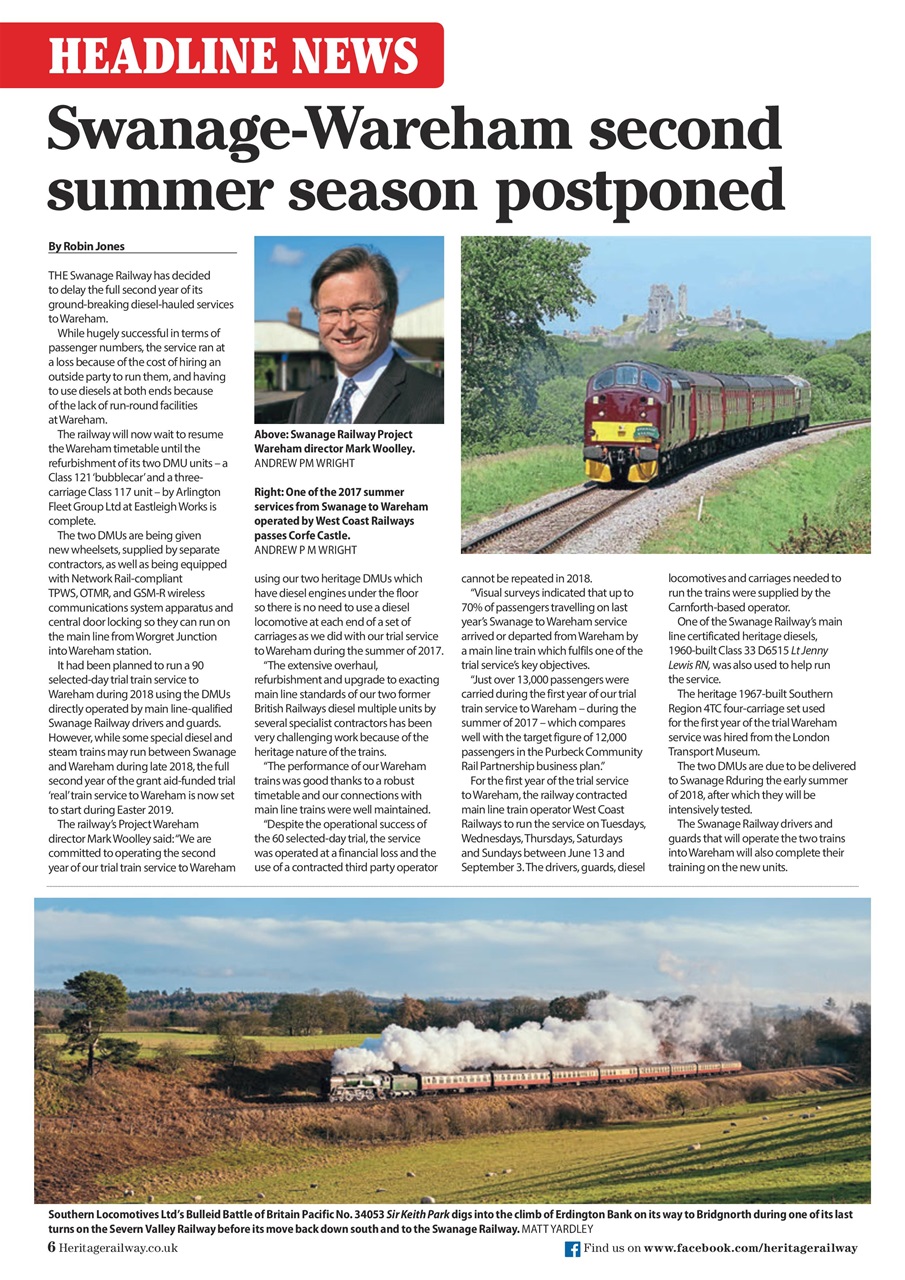 Heritage Railway Preview Pages