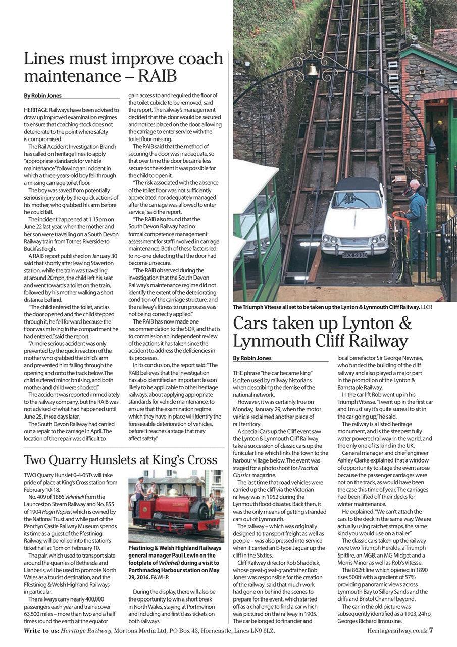 Heritage Railway Preview Pages