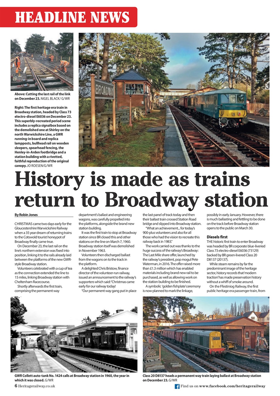 Heritage Railway Preview Pages