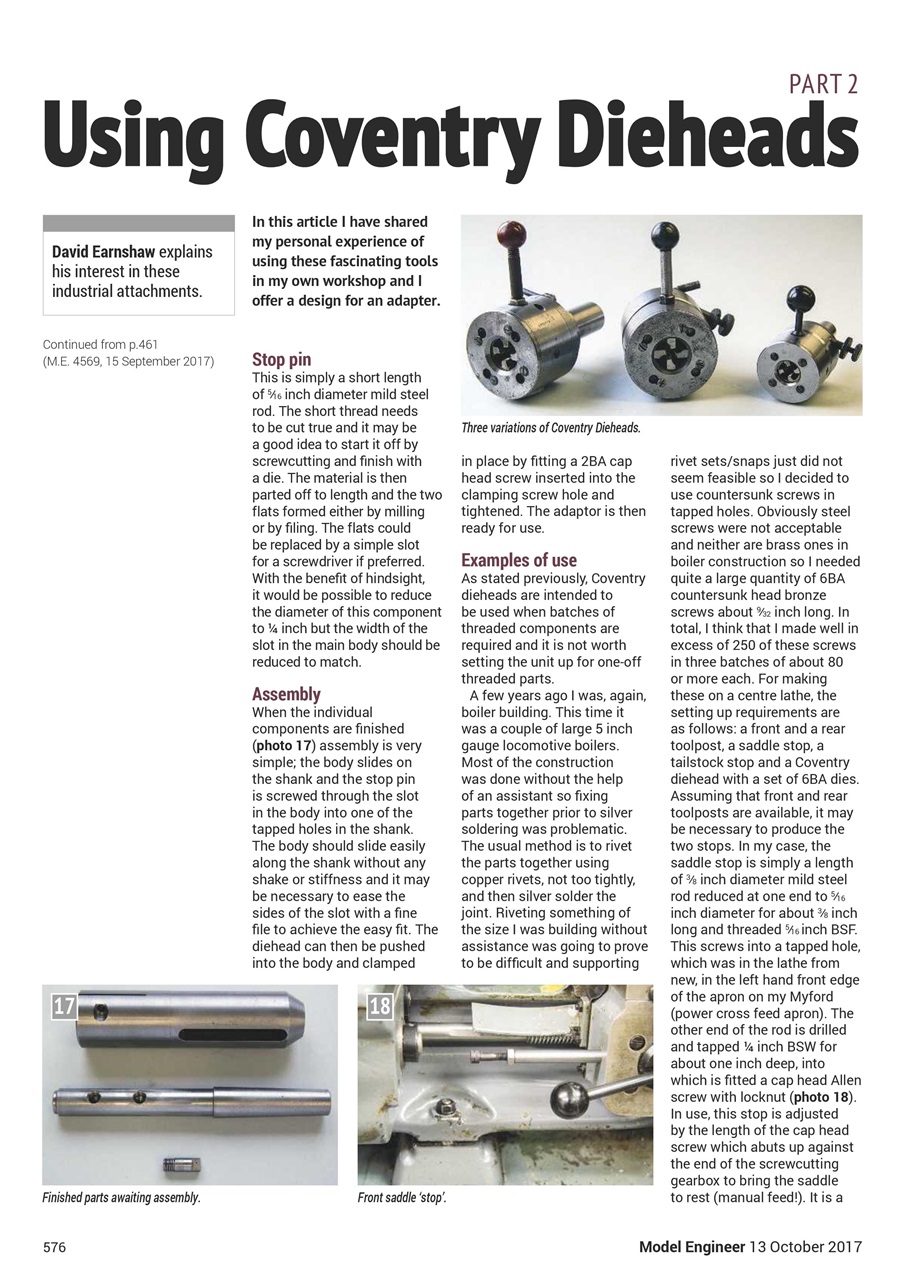 Model Engineer Preview Pages