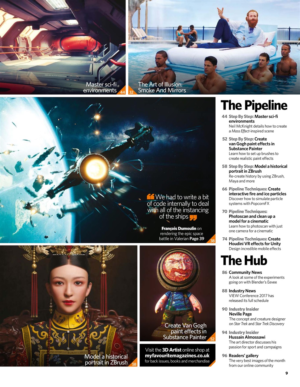 3D Artist Preview Pages