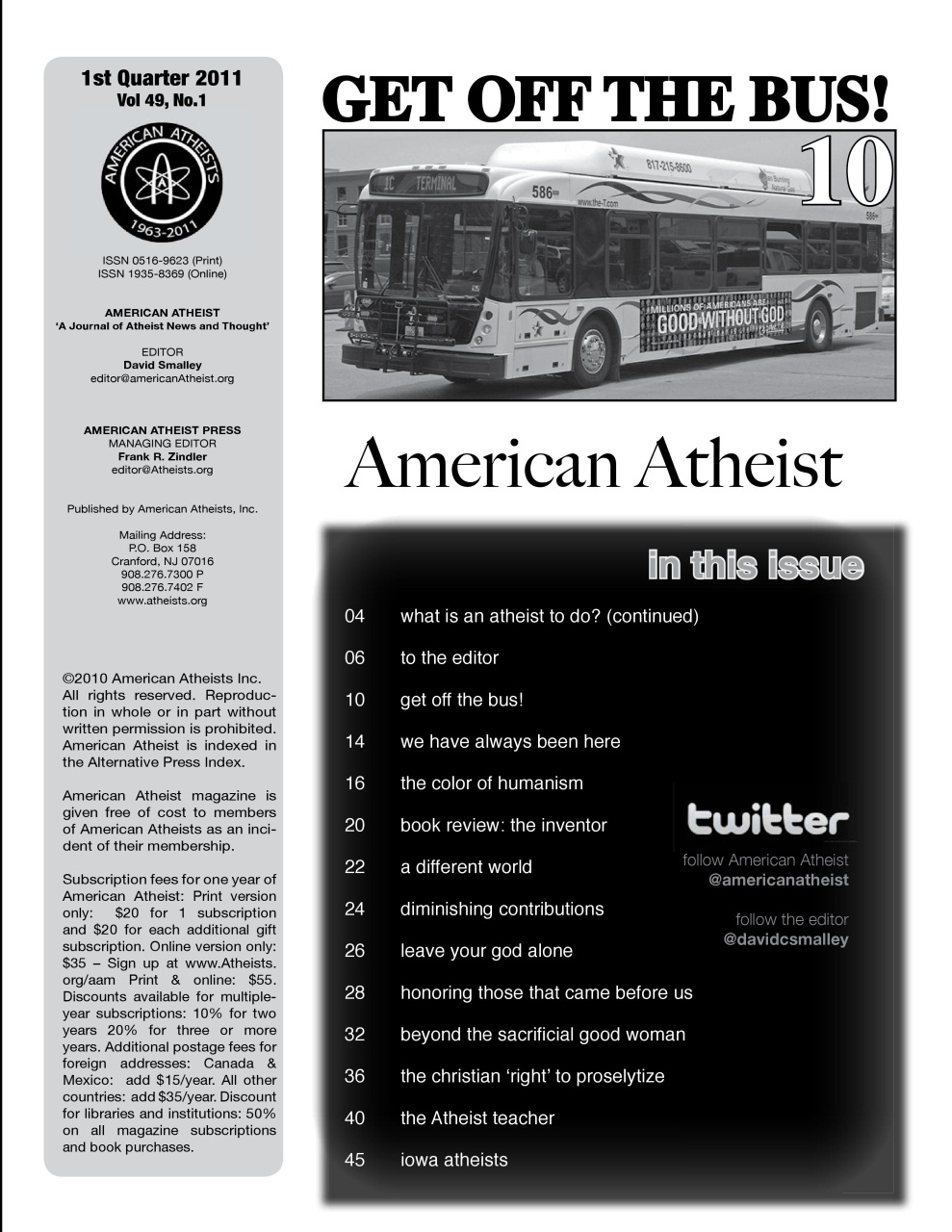 American Atheist Preview Pages