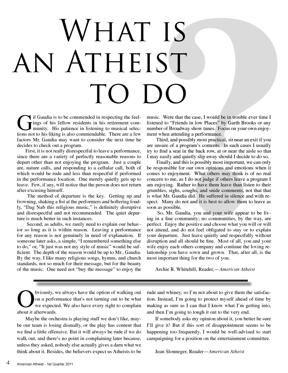 American Atheist Preview Pages