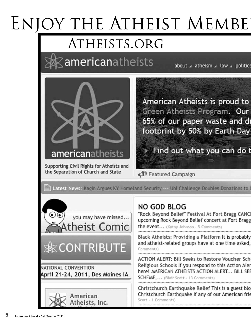 American Atheist Preview Pages