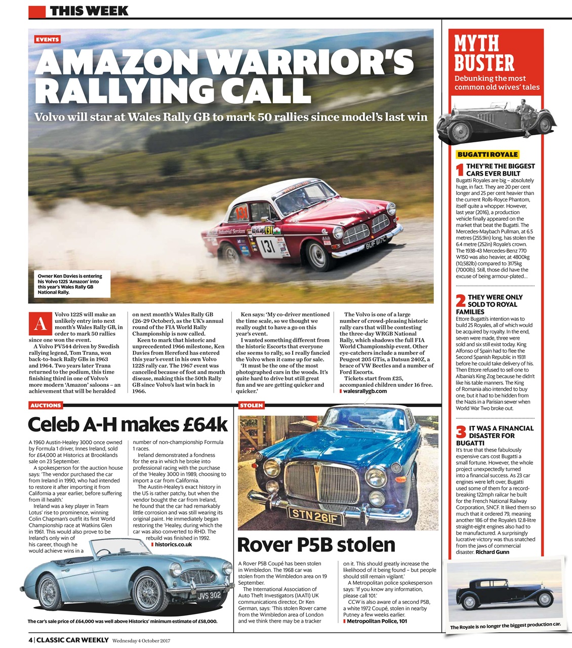 Classic Car Weekly Preview Pages