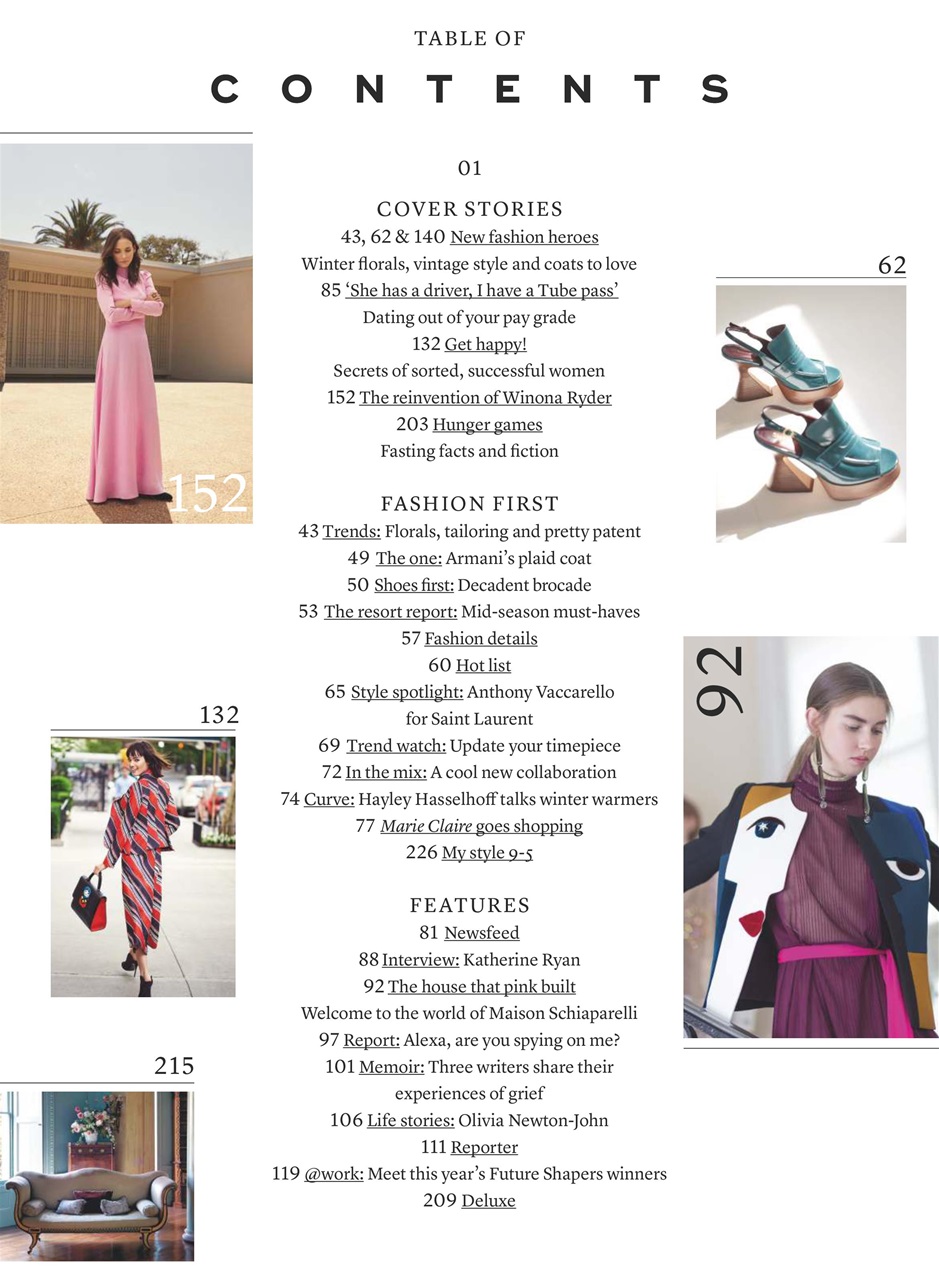 Marie Claire Preview Pages