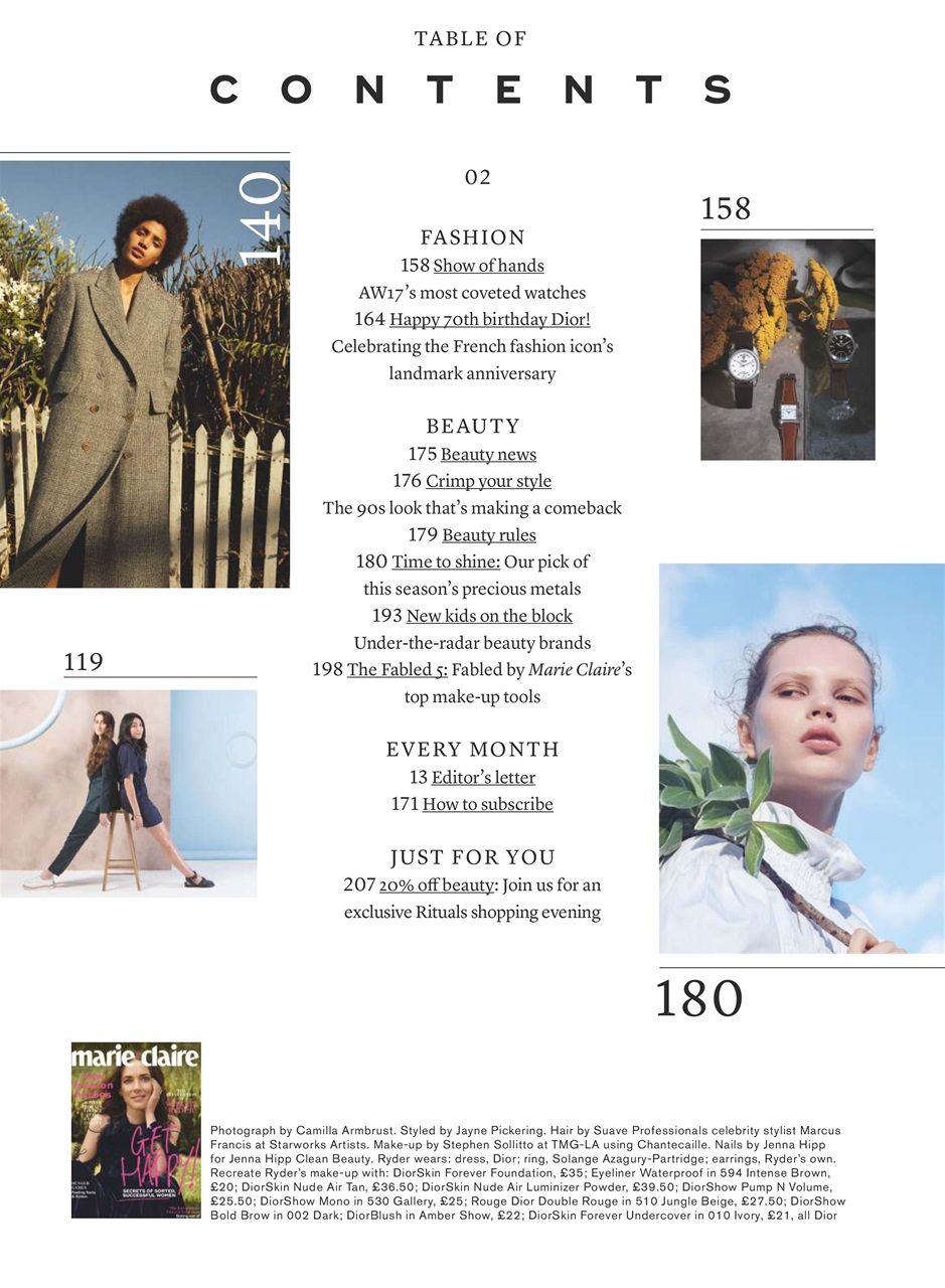 Marie Claire Preview Pages