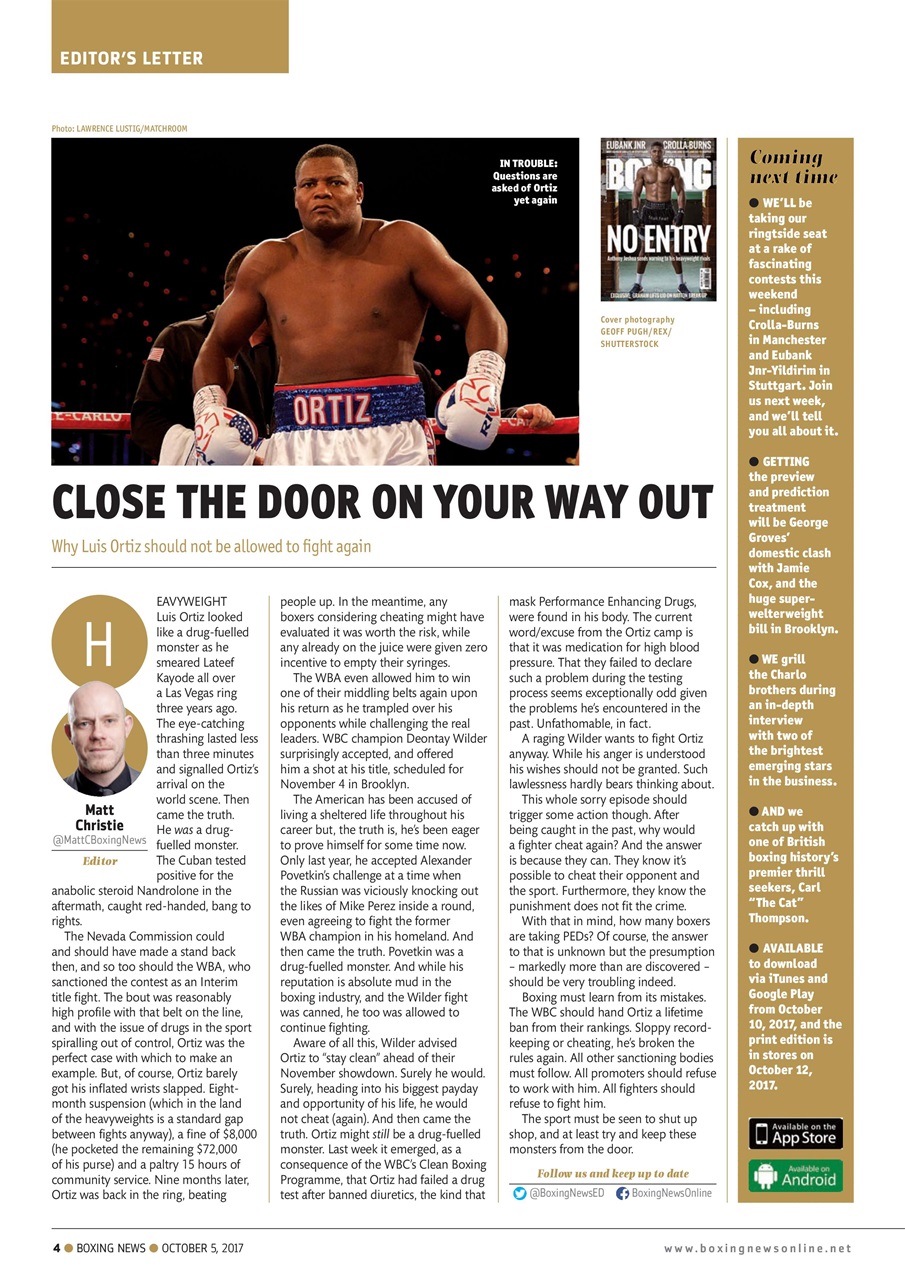 Boxing News Preview Pages