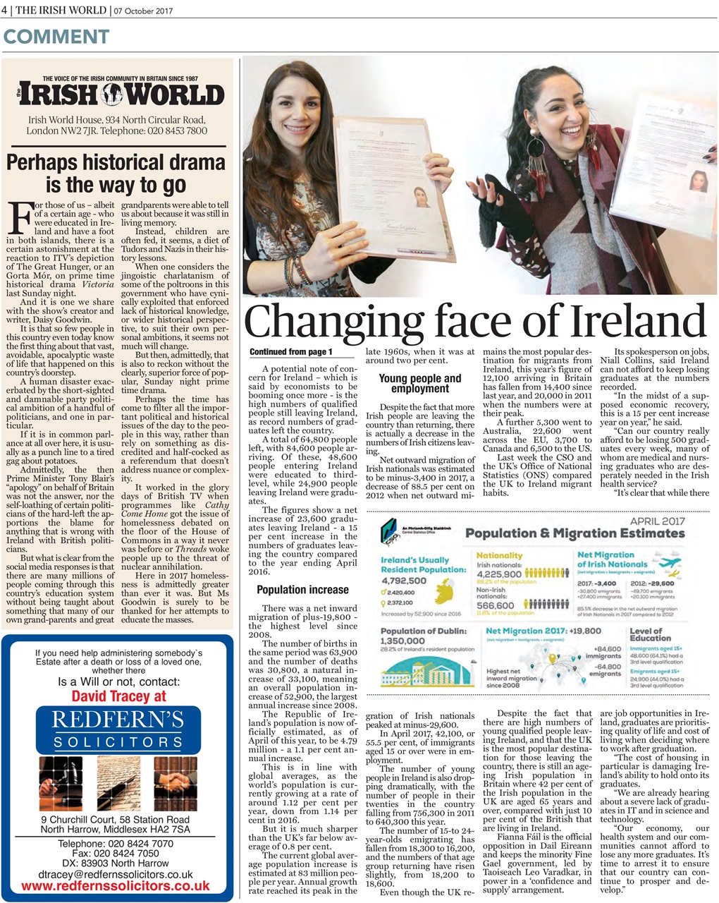 Irish World Preview Pages