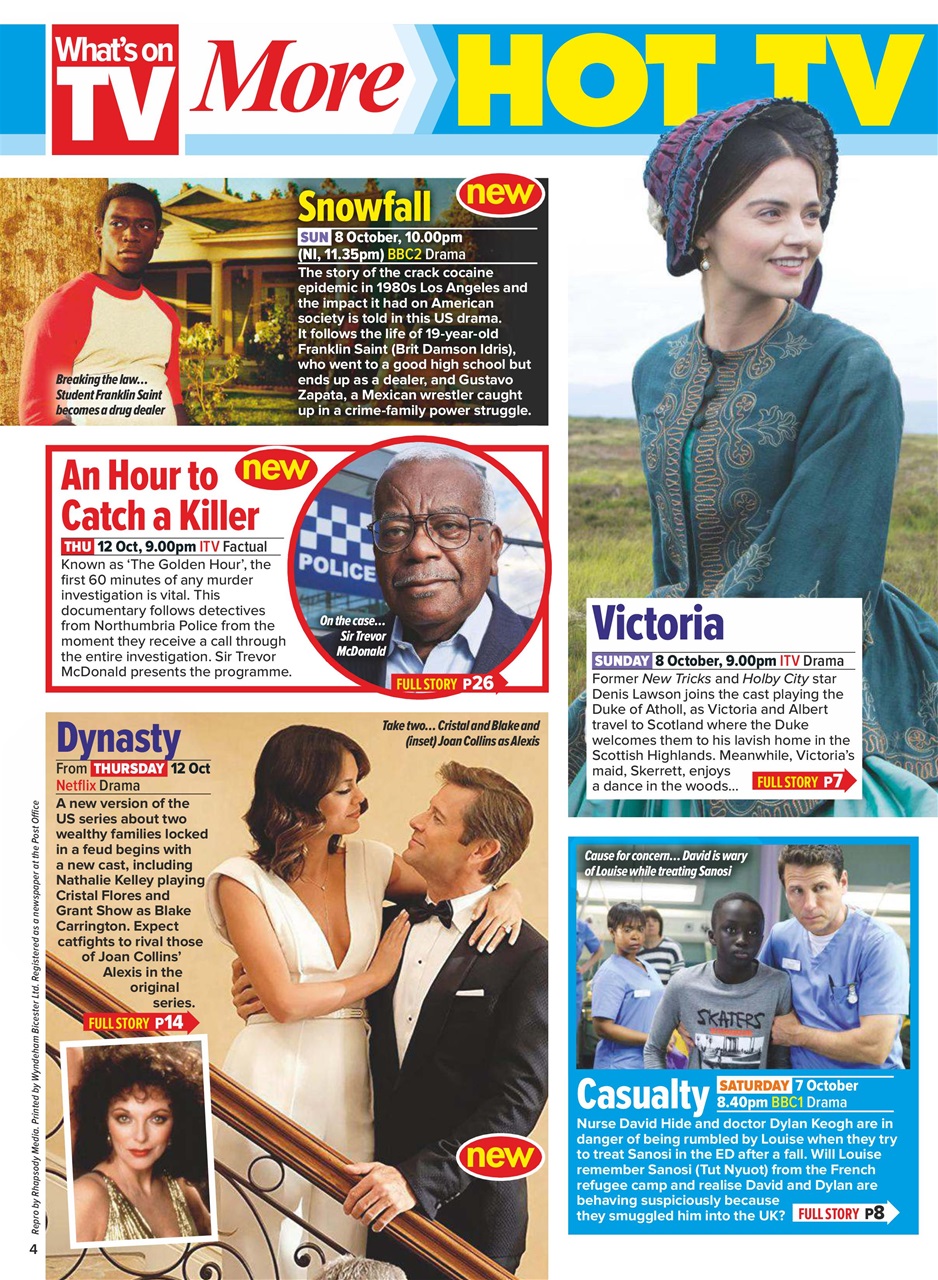 What's on TV Preview Pages