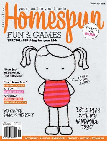 Homespun issue Issue#18.10 Oct 2017