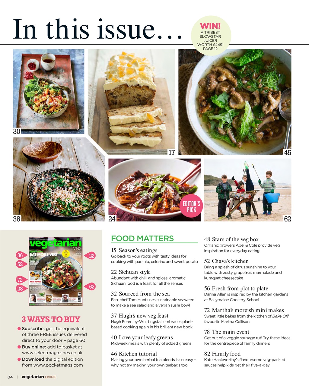 Vegetarian Living Preview Pages