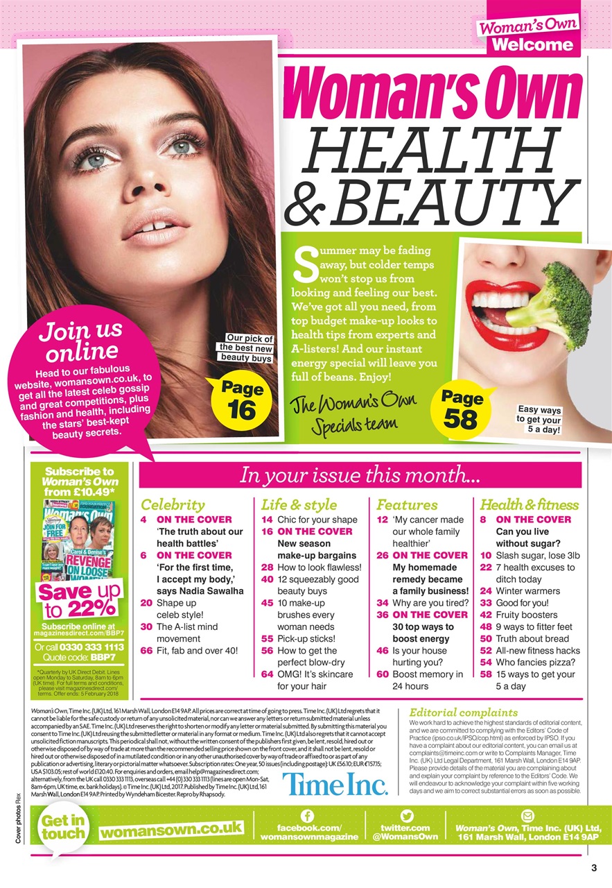 Woman's Own Lifestyle Special Preview Pages