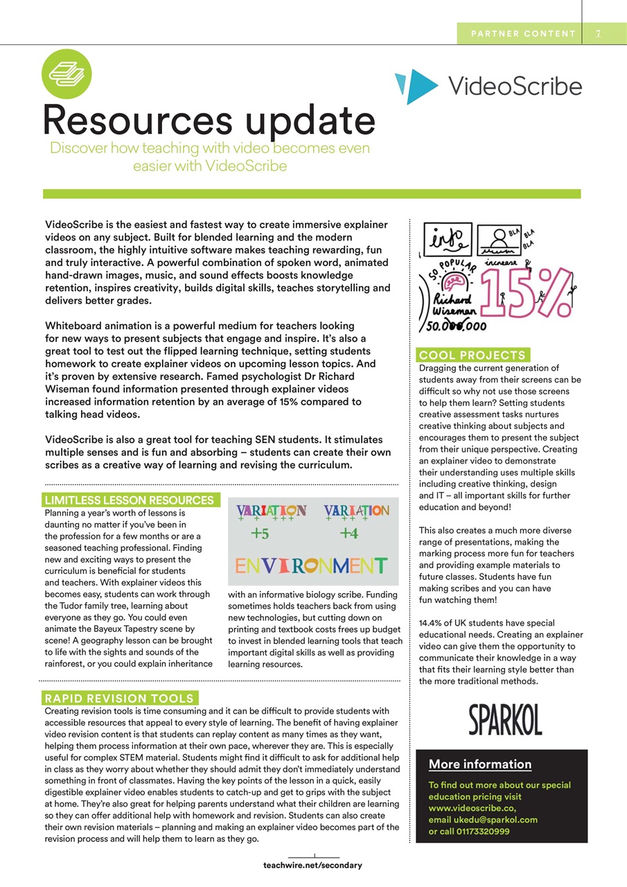 Teach Secondary Preview Pages