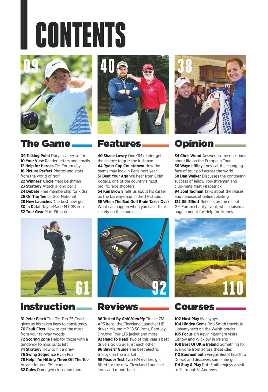 Golf Monthly Preview Pages