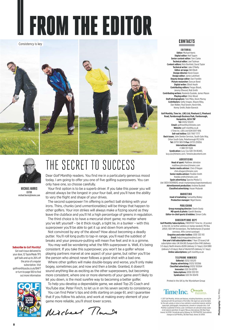 Golf Monthly Preview Pages