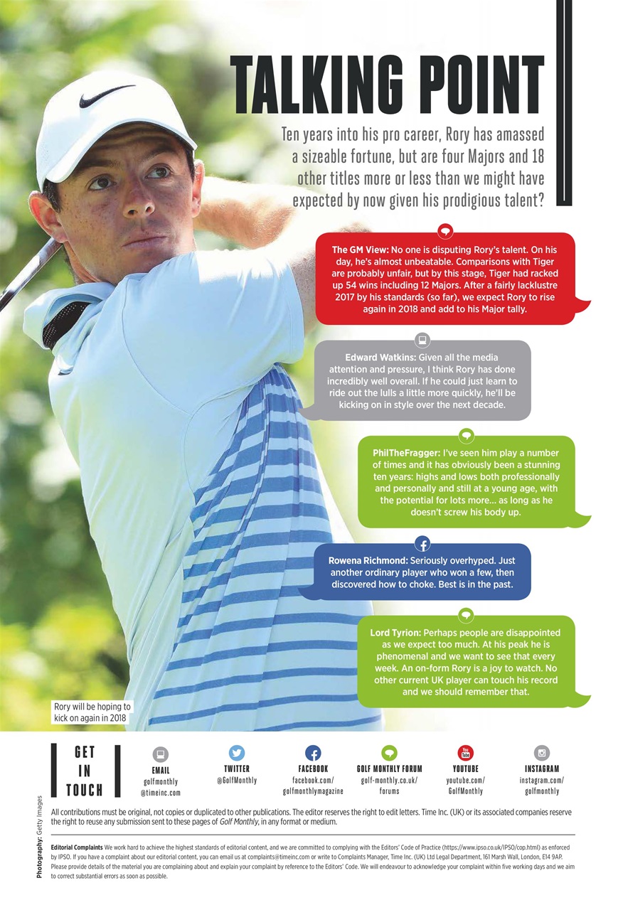 Golf Monthly Preview Pages