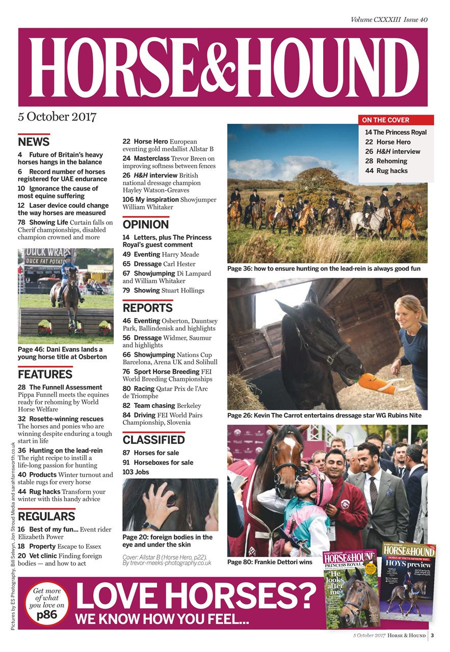 Horse & Hound Preview Pages