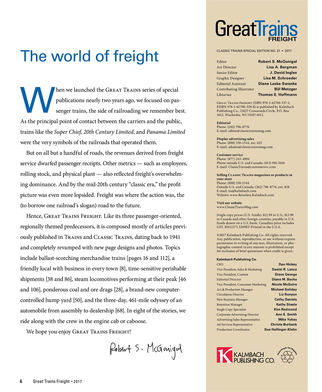 Classic Trains Preview Pages
