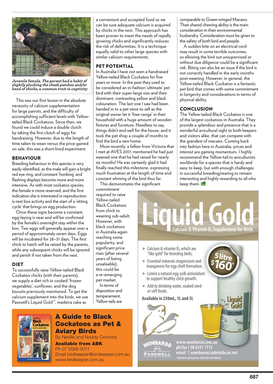 Australian Birdkeeper Magazine Preview Pages