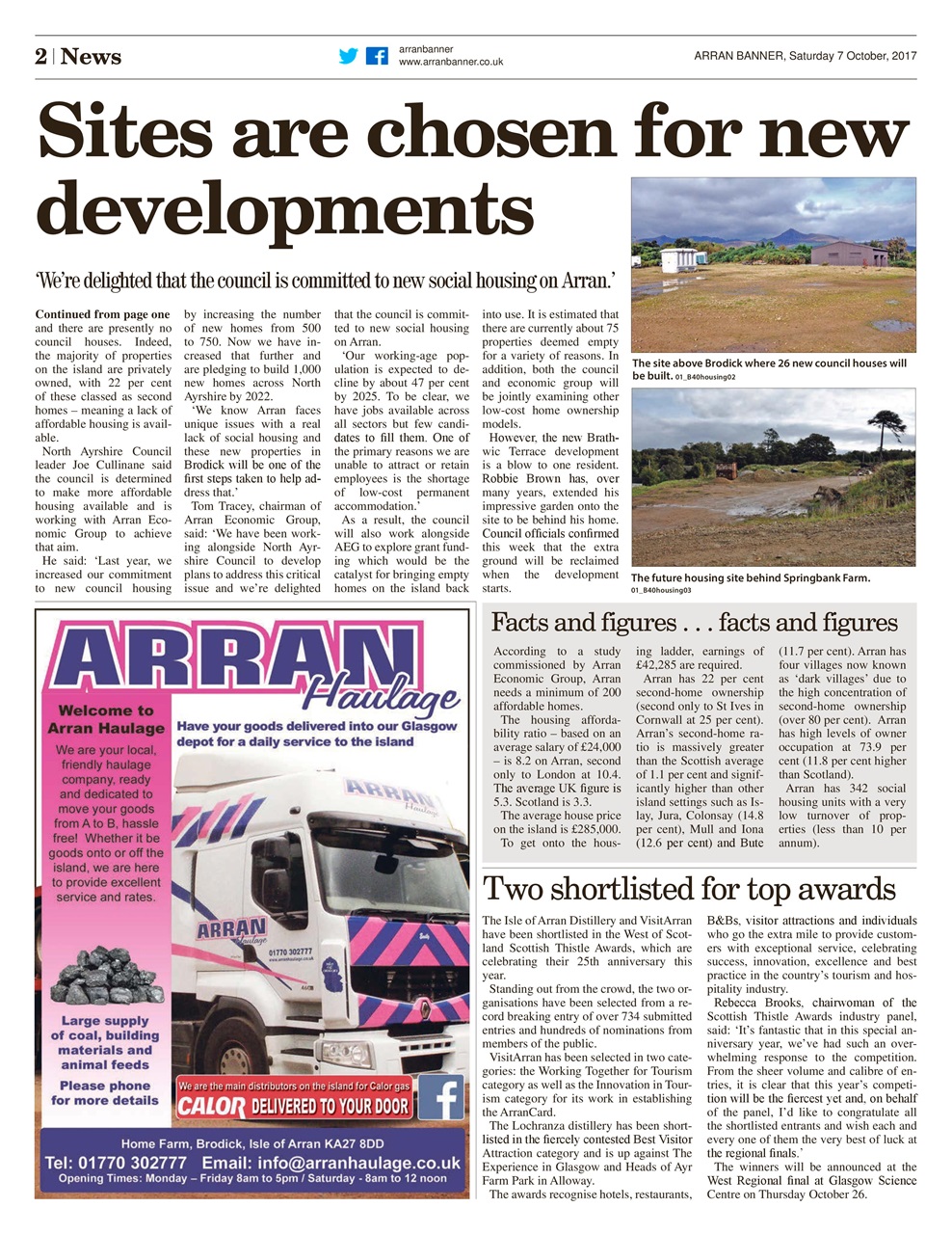 Arran Banner Preview Pages
