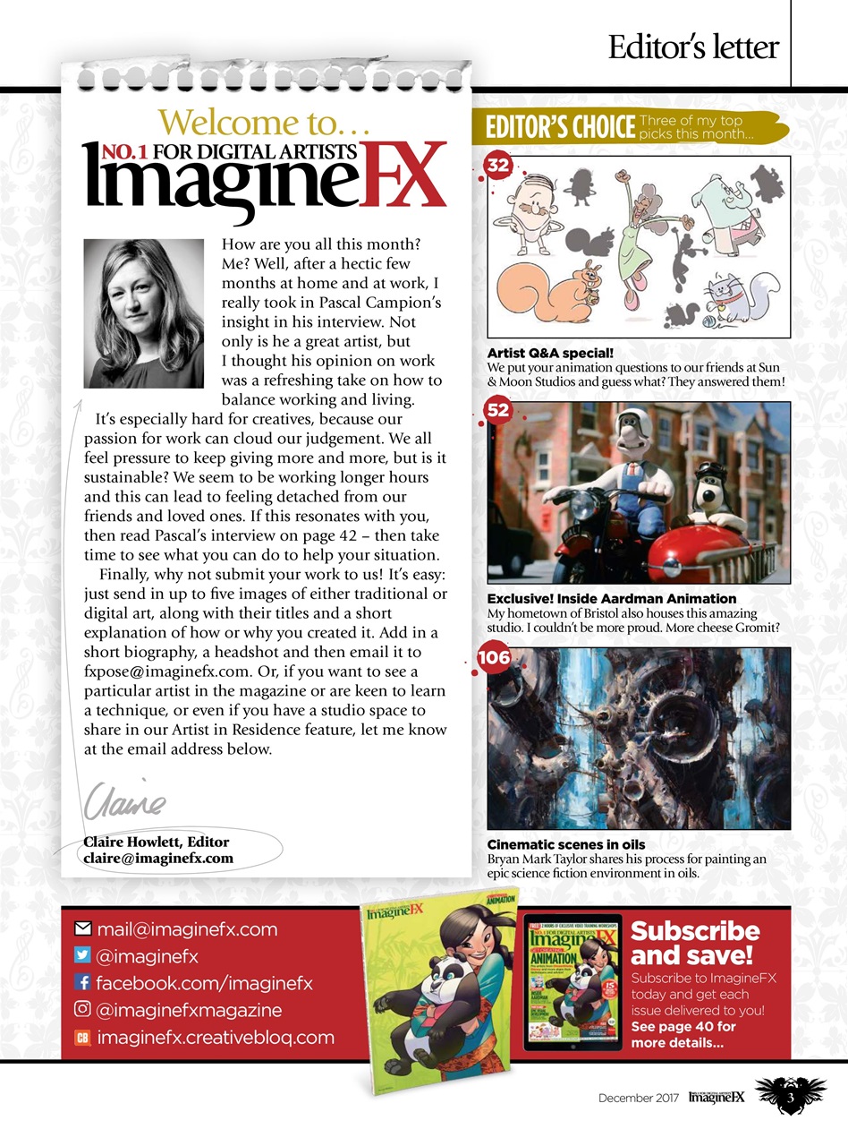 ImagineFX Preview Pages