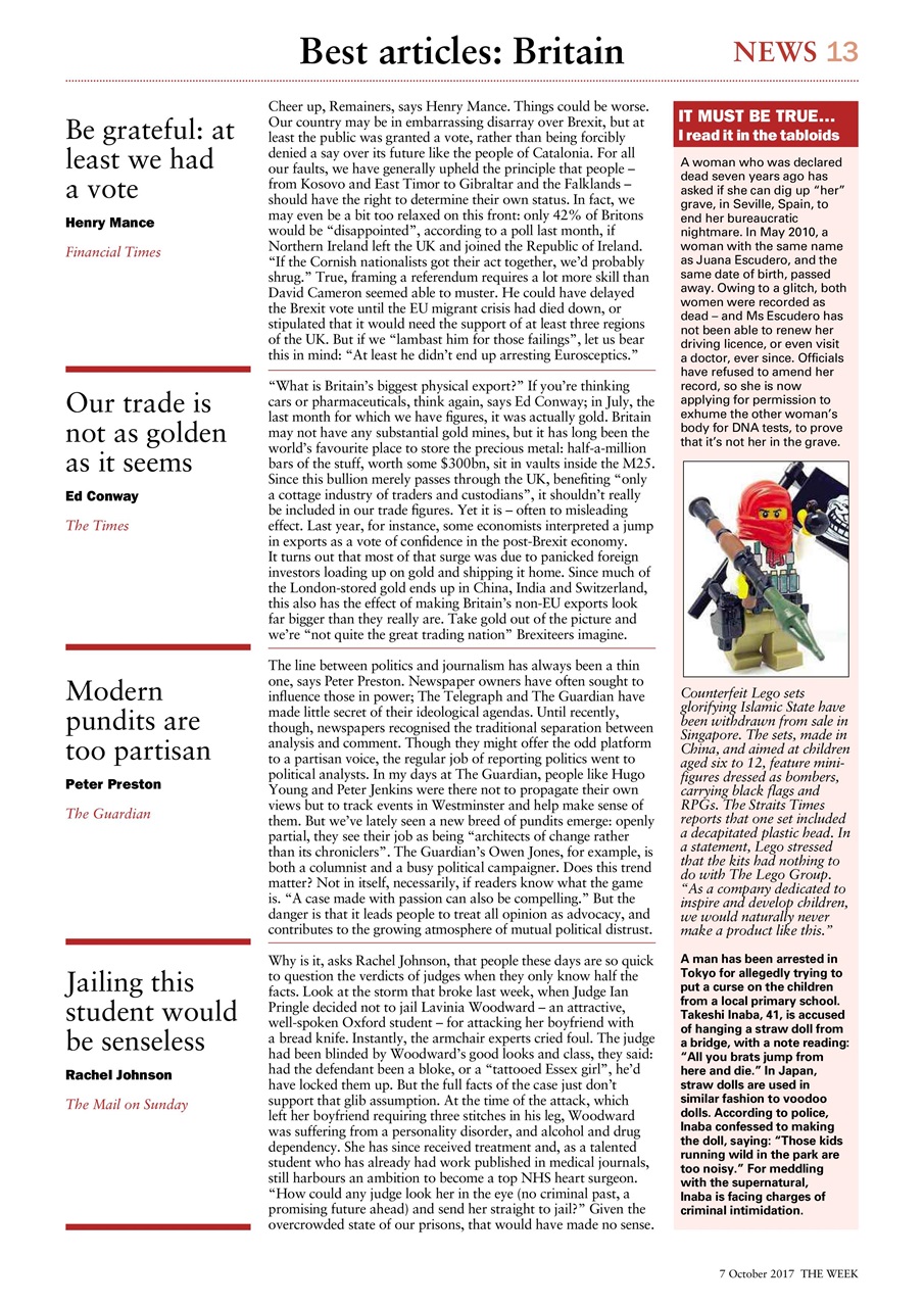 The Week Preview Pages