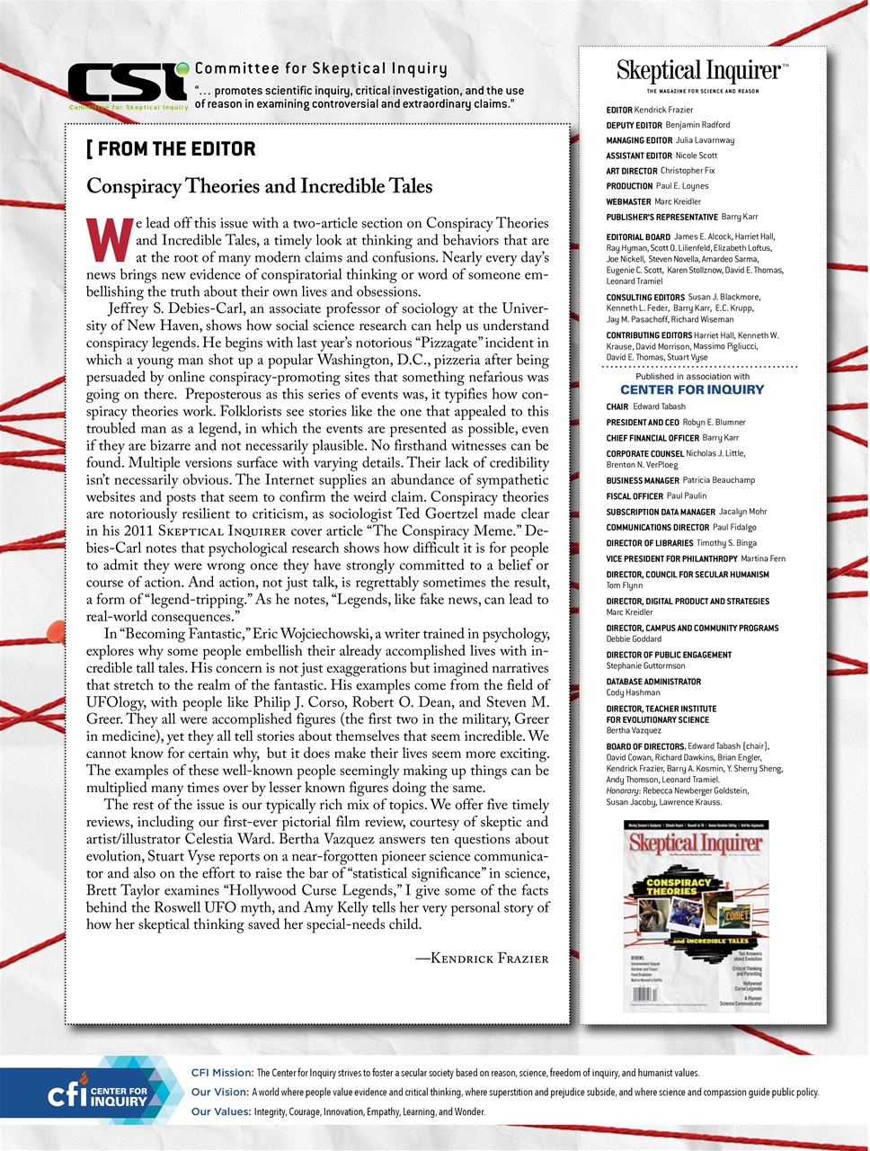 Skeptical Inquirer Preview Pages