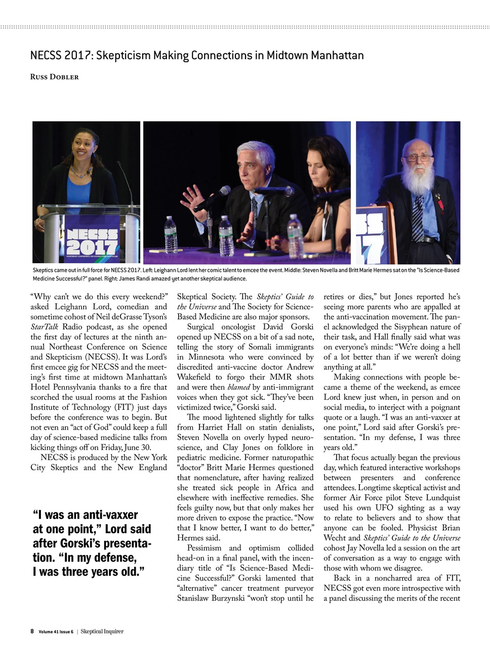 Skeptical Inquirer Preview Pages