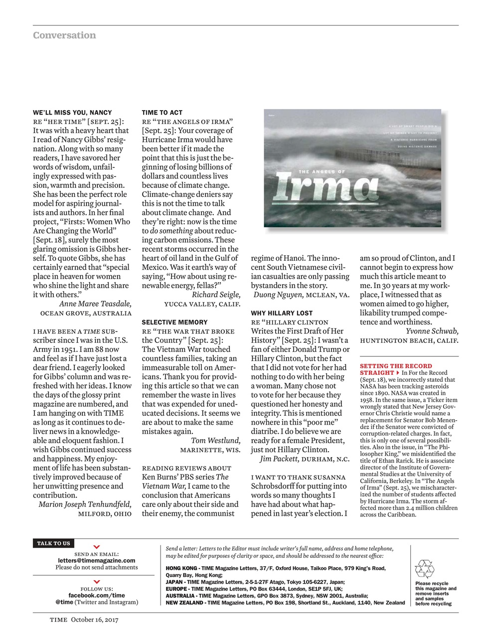 TIME Magazine Europe Preview Pages