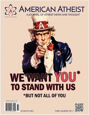 American Atheist issue Third Quarter 2017