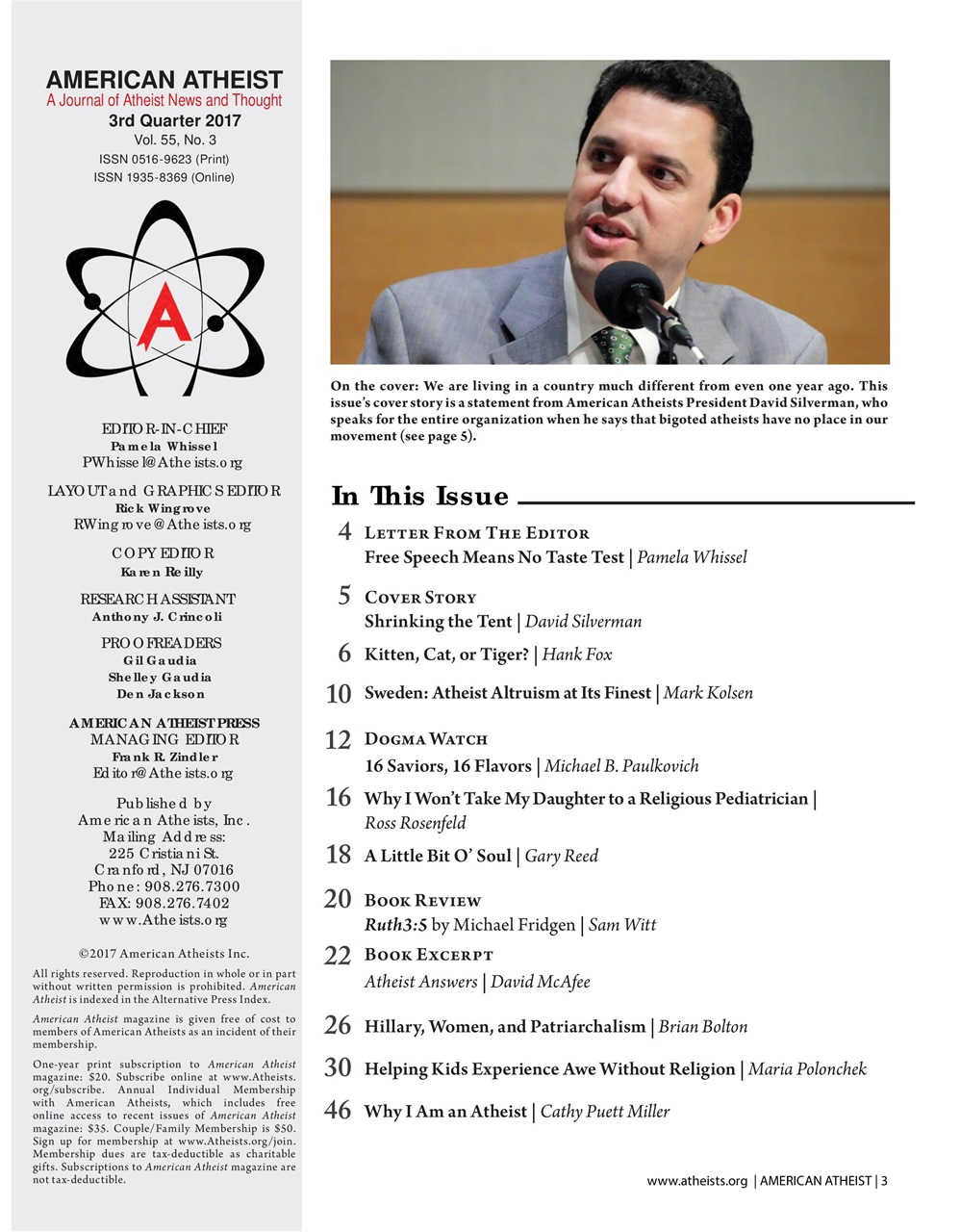 American Atheist Preview Pages