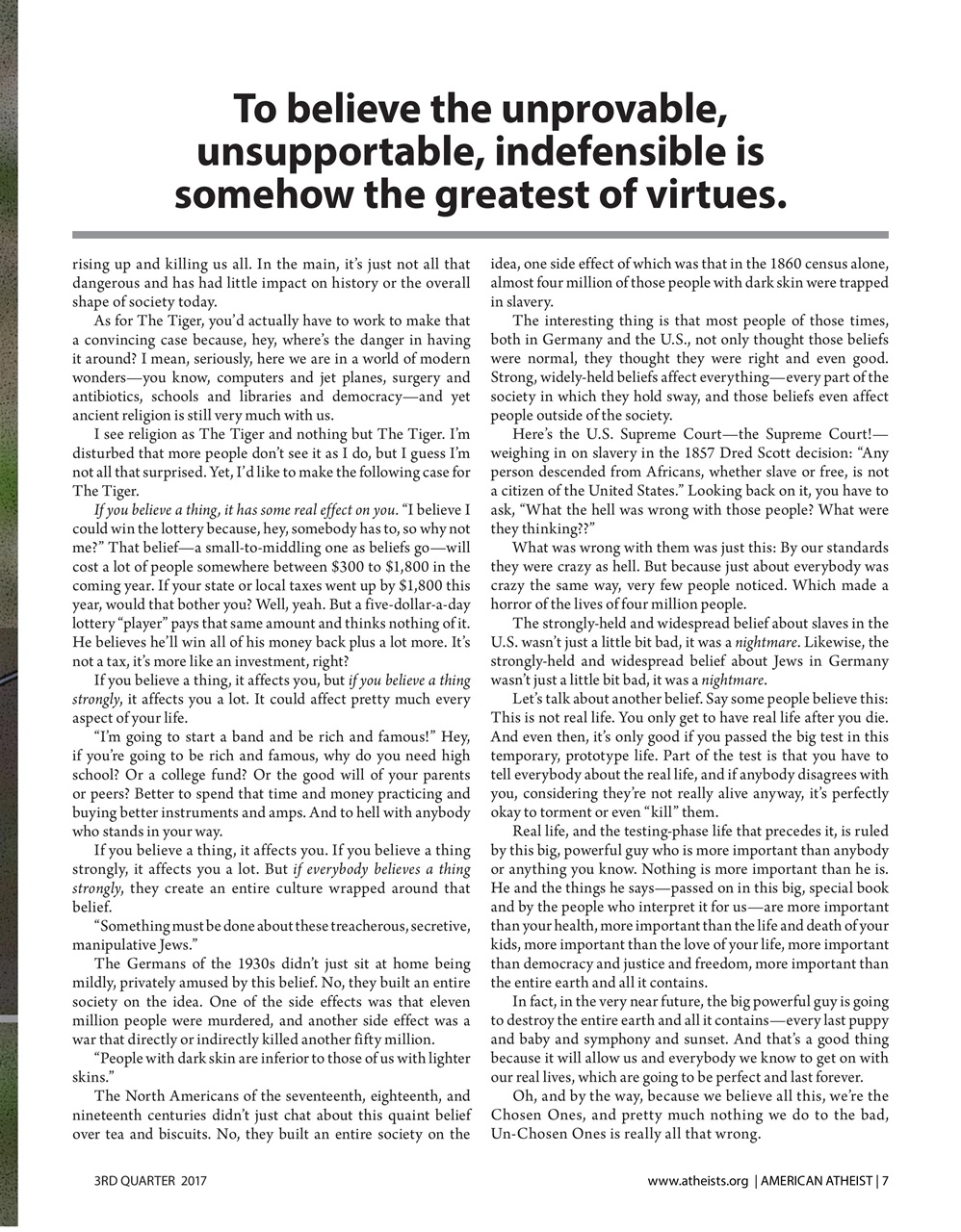 American Atheist Preview Pages