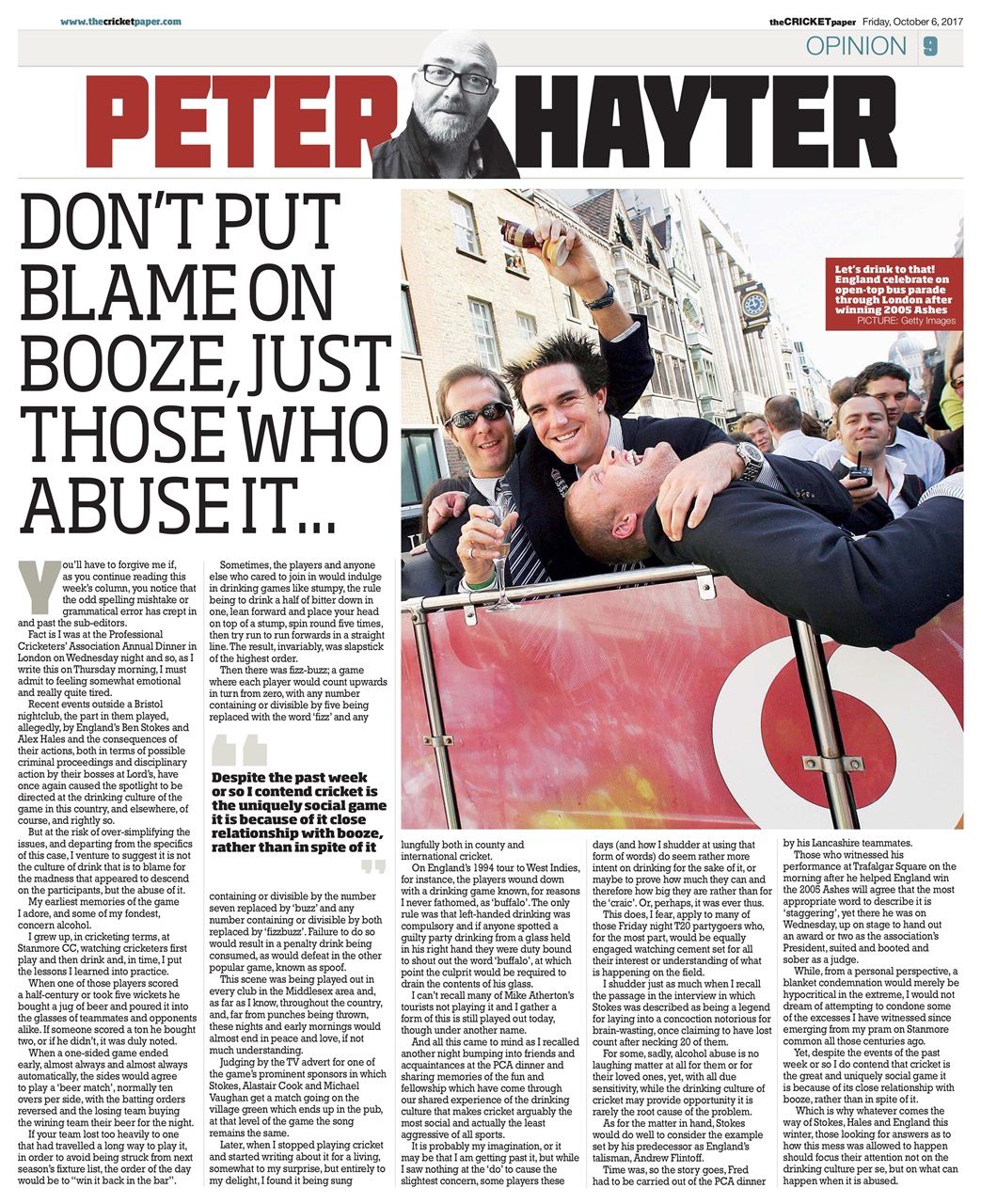The Cricket Paper Preview Pages