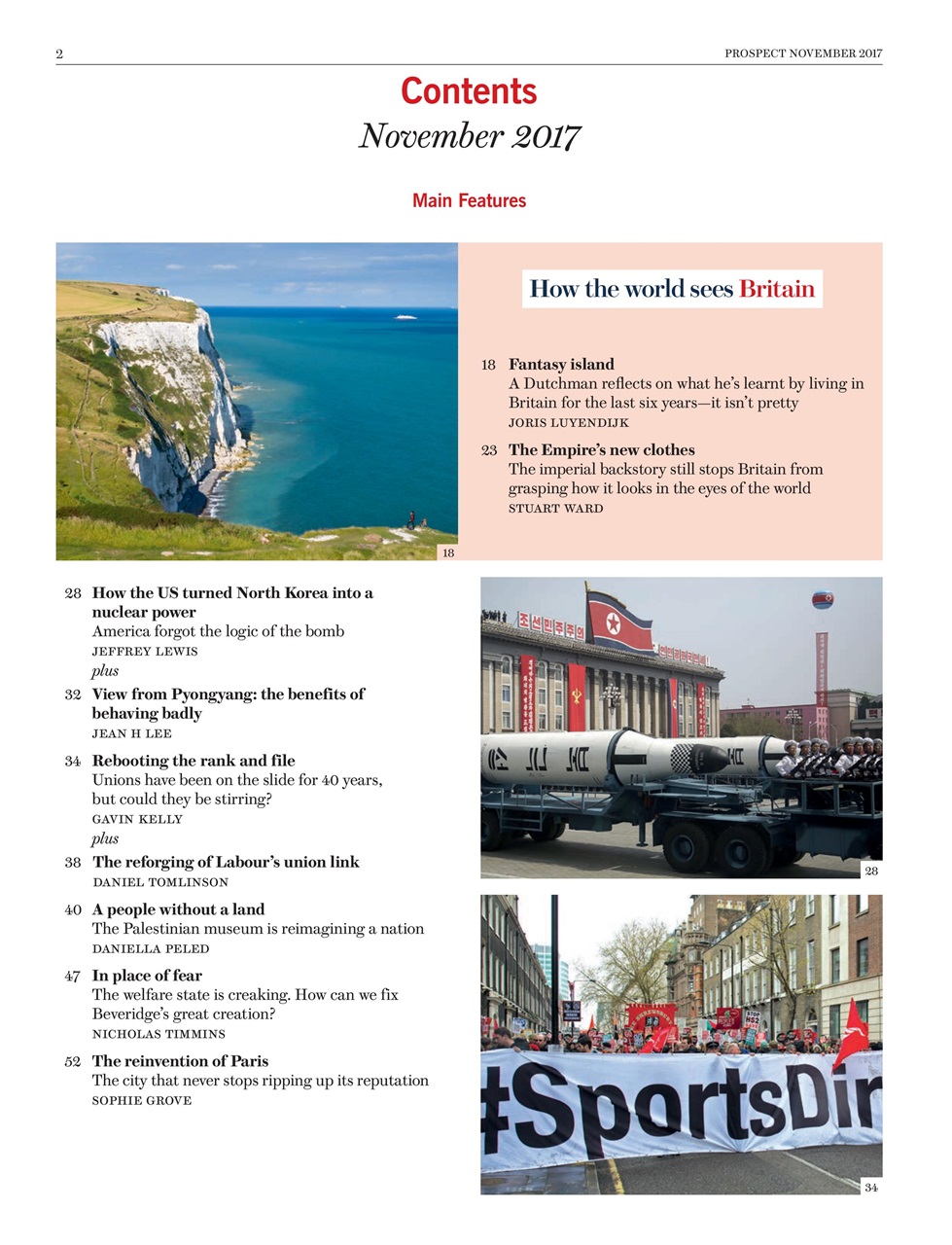 Prospect Magazine Preview Pages