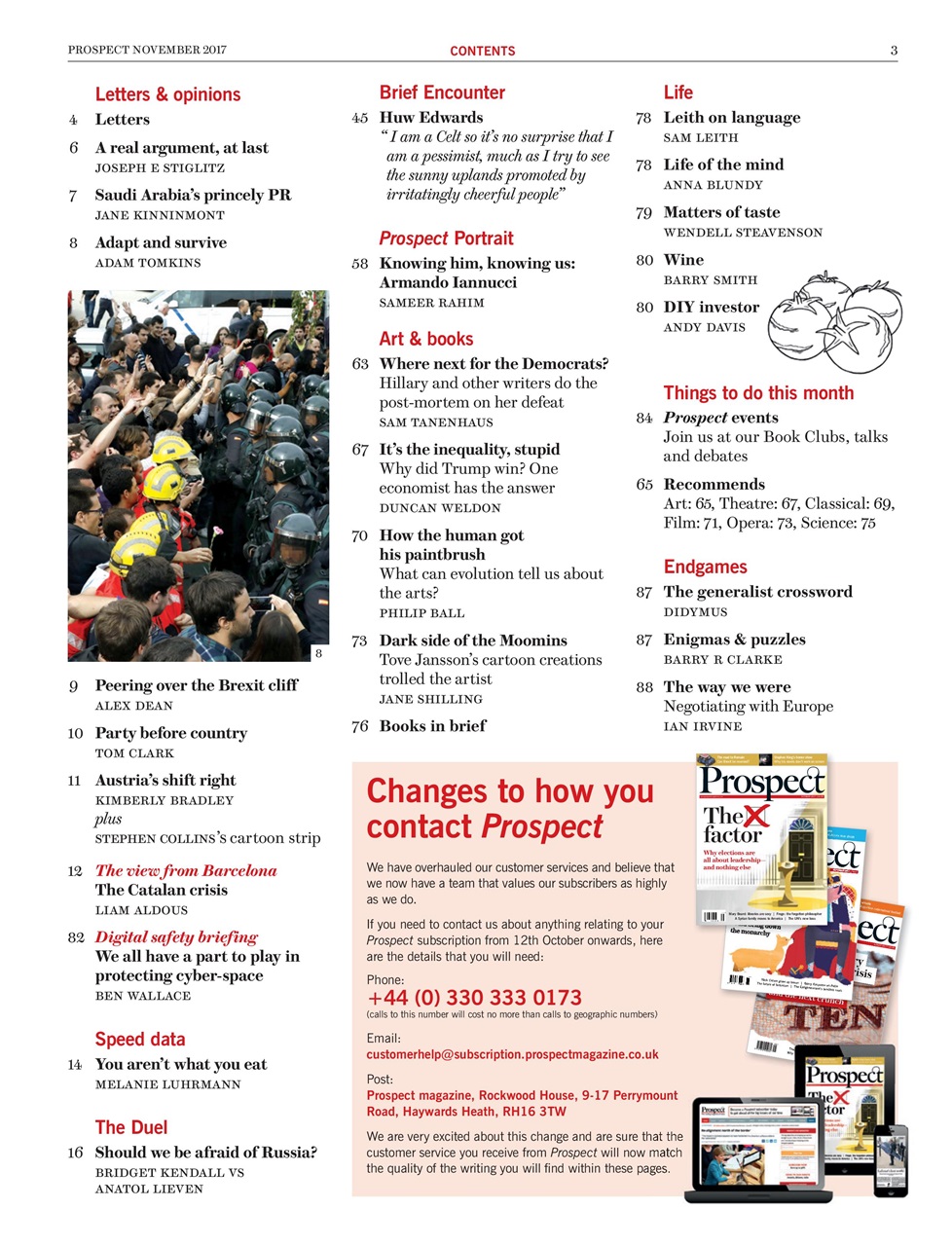 Prospect Magazine Preview Pages