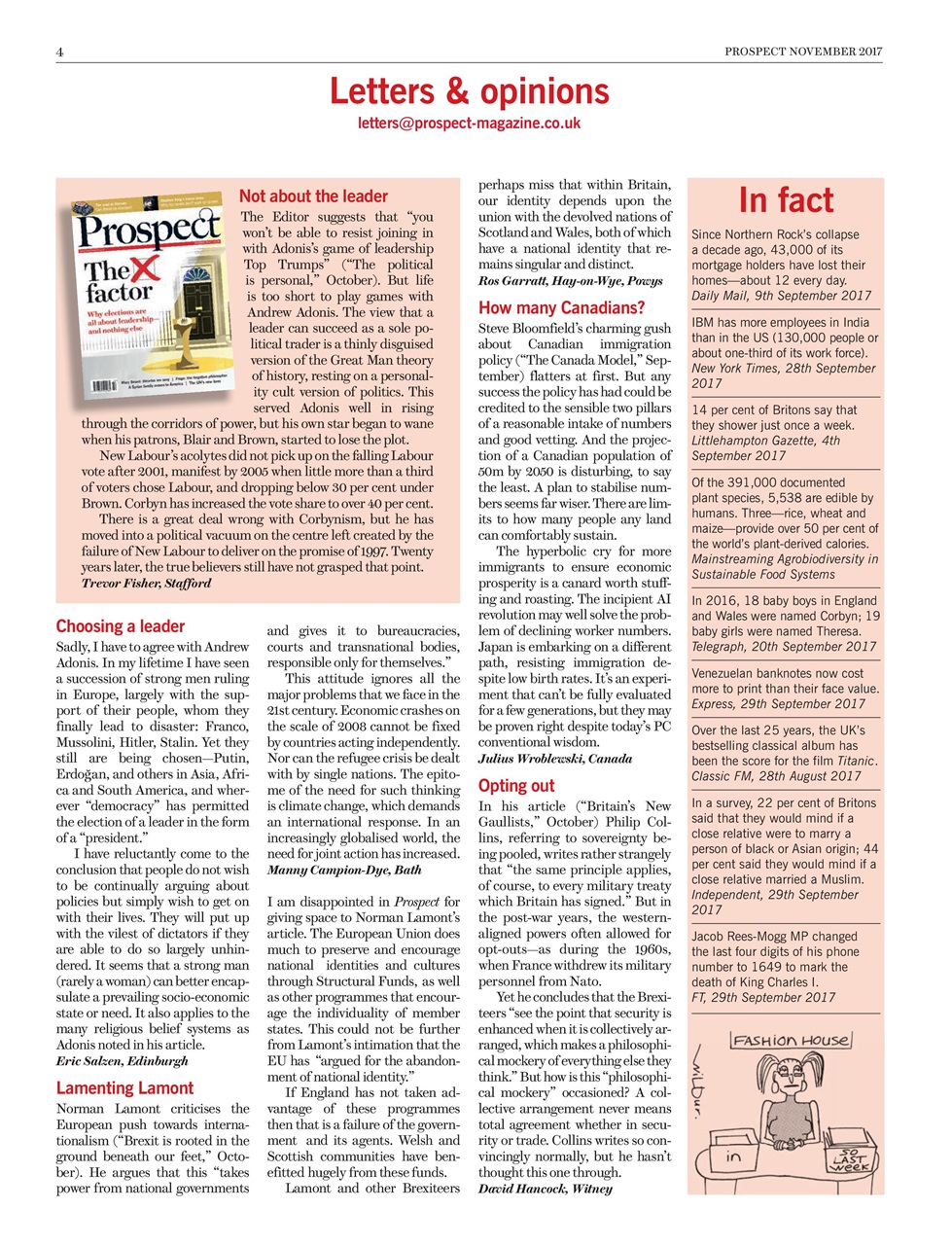 Prospect Magazine Preview Pages