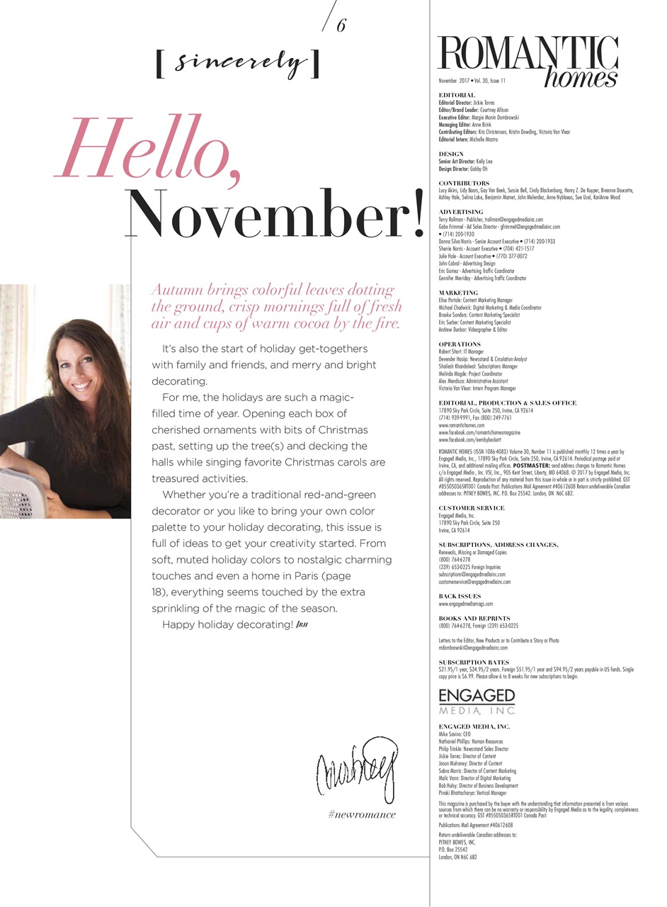 Romantic Homes Preview Pages