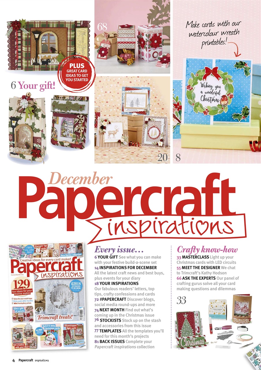 Papercraft Inspirations Preview Pages